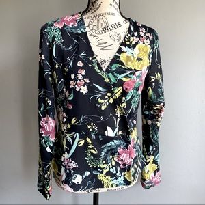 VERO MODA Vita Floral Long Sleeves Wrap Top size S